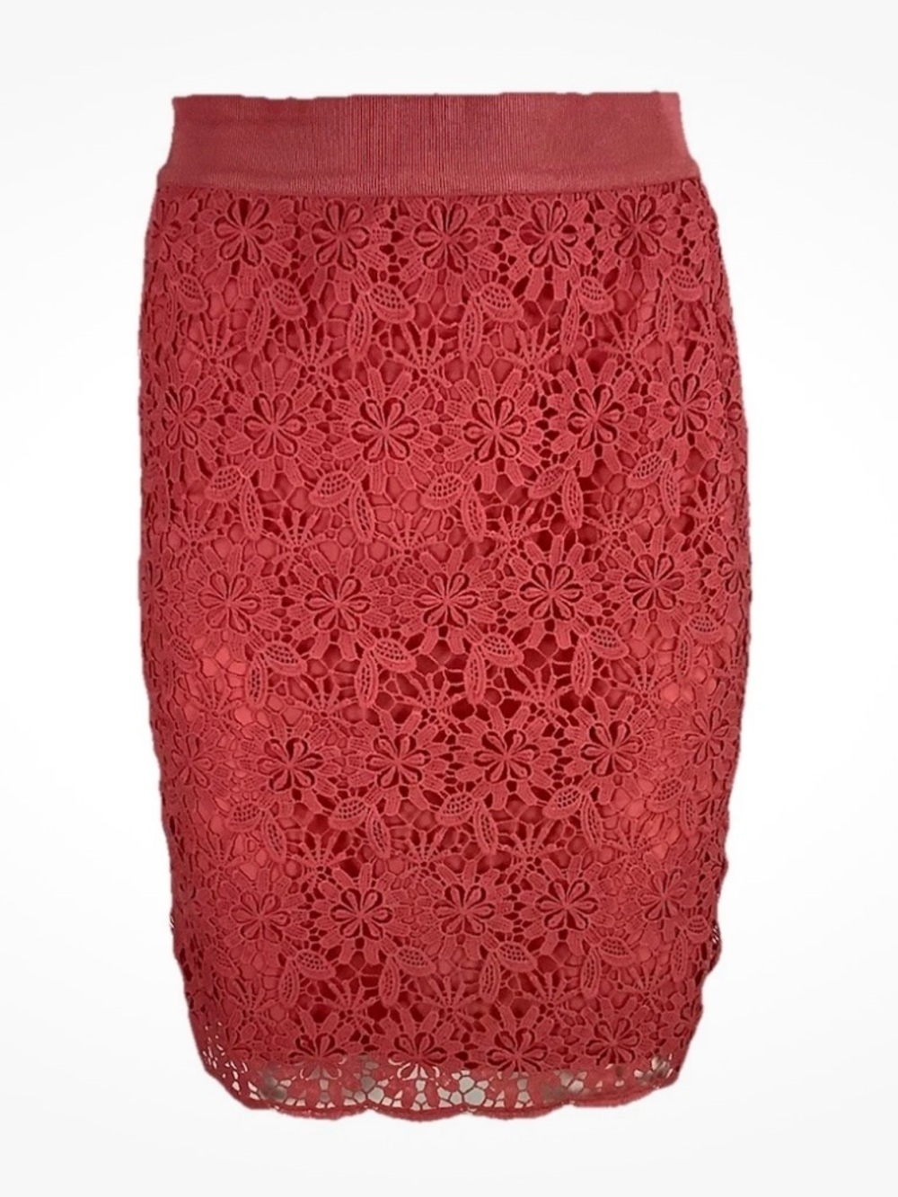 Ann Taylor Sz 2 Lace Pencil Business Casual Office Interview Spring Skirt